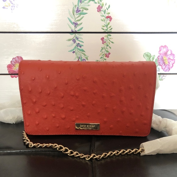 Kate Spade Alexander Ave ostrich crossbody purse - Picture 7 of 8